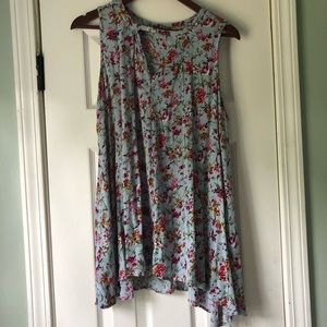 Long Boho Floral Tunic